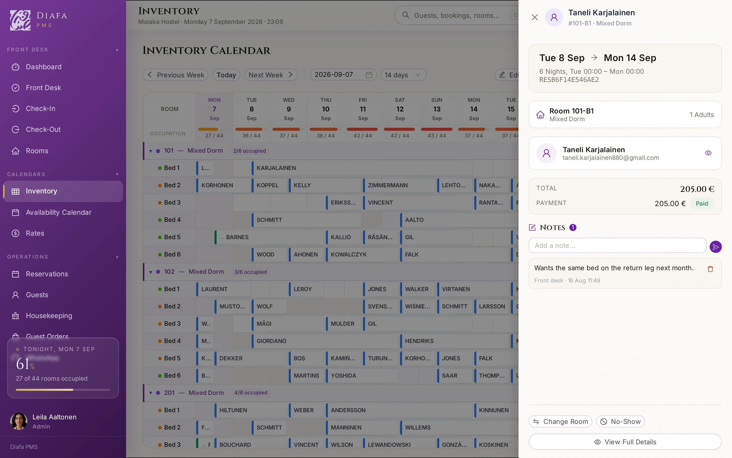 Inventar-Kalender